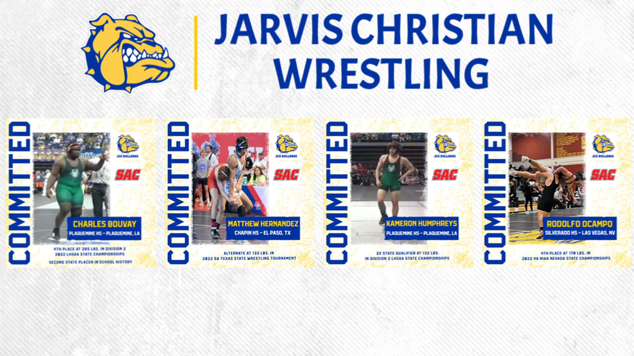 Wrestling adds four more commits to new squad