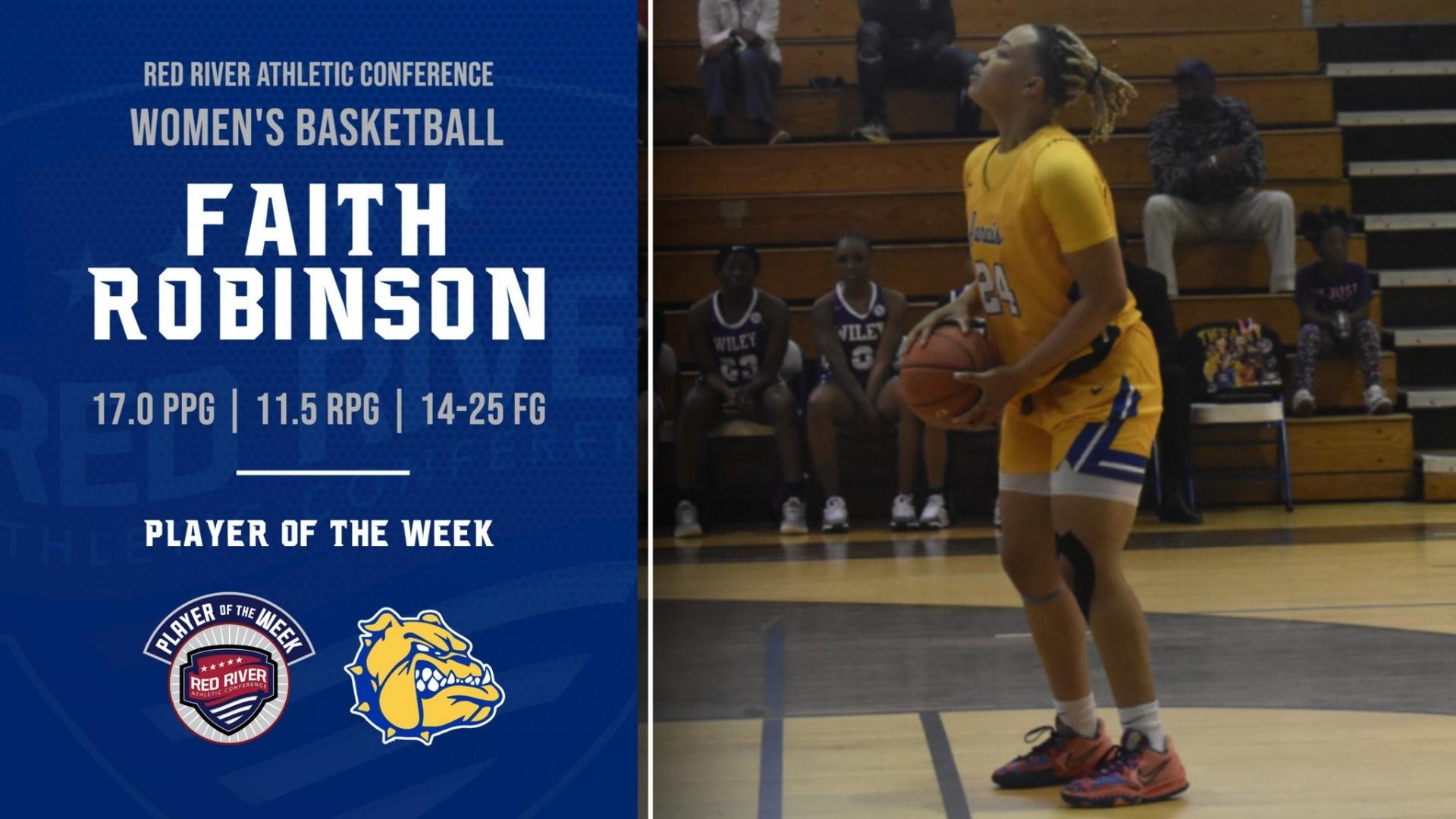 JCU’s Robinson awarded RRAC Women’s Basketball Player of the Week